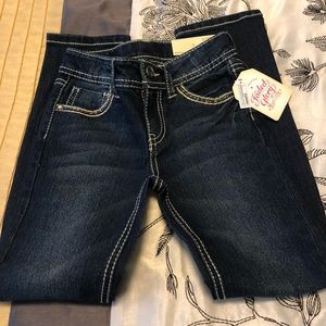 Kids dark denim skinny jeans